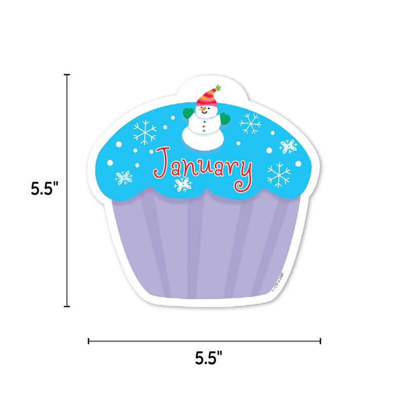 Creative Teaching Press CTP Cupcakes 6" Designer Cut-Outs, Set of 36 dÃ©cor accents, 6â€ x 6â€ Each (Creative Teaching Press 1795) - Image 3